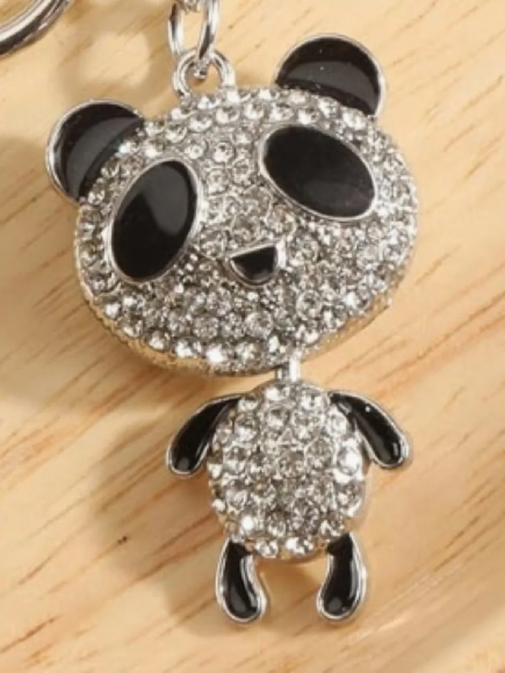 Crystal Panda bag/purse Charm keychain